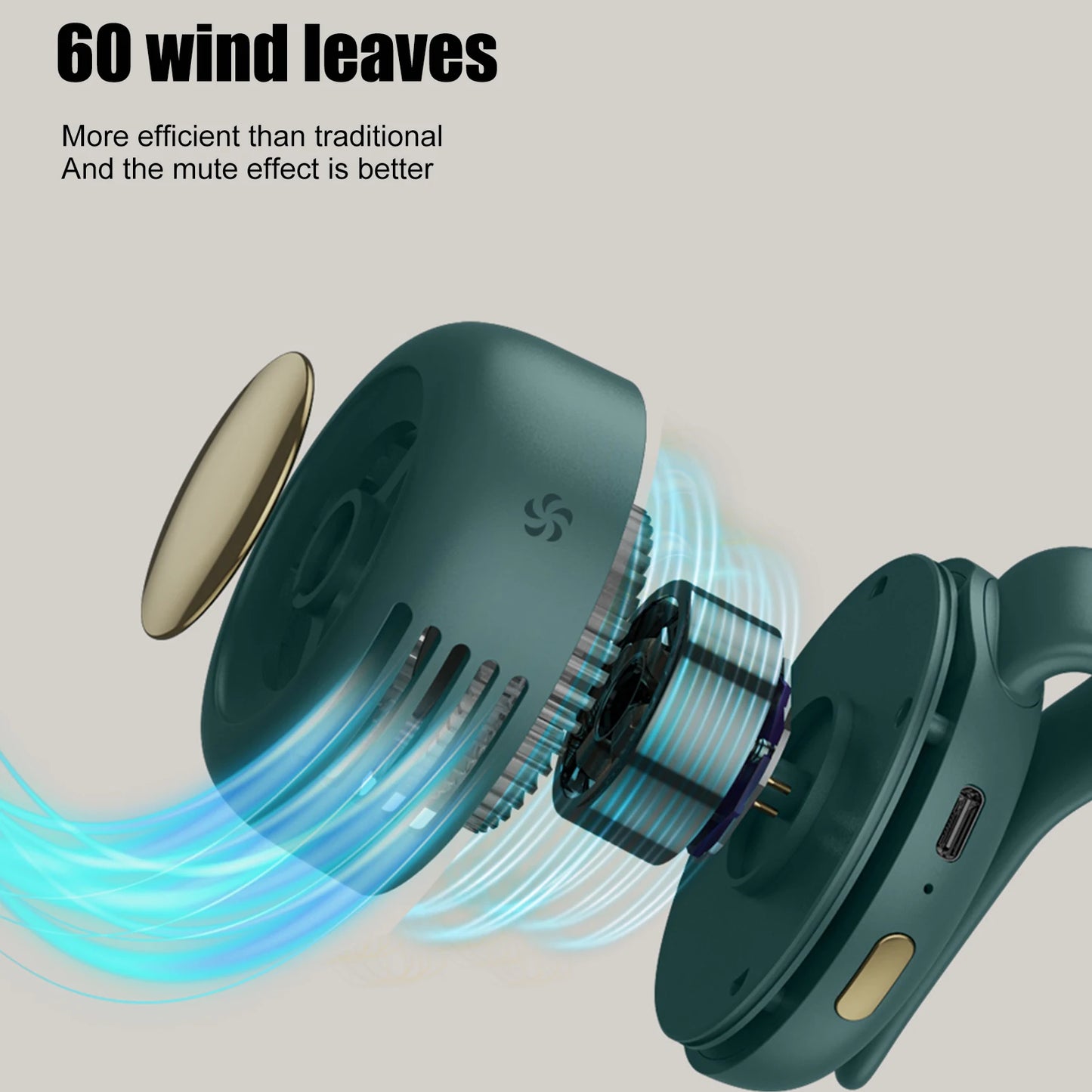 Portable clip-on fan